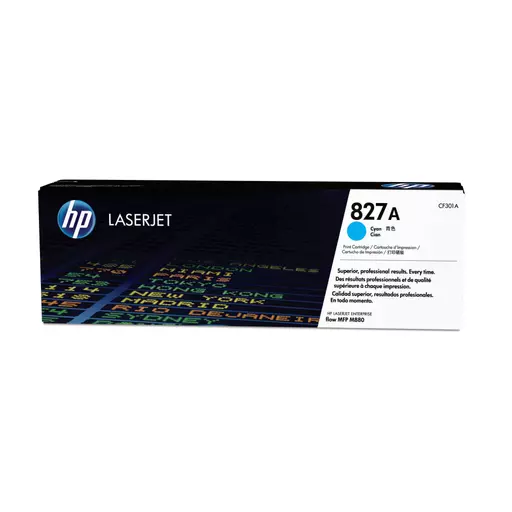 HP CF301A/827A Toner cyan, 32K pages ISO/IEC 19798 for HP Color LaserJet M 880