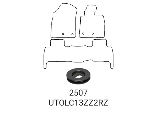 Toyota Land Cruiser 2013-2020 Tailored Rubber Mats
