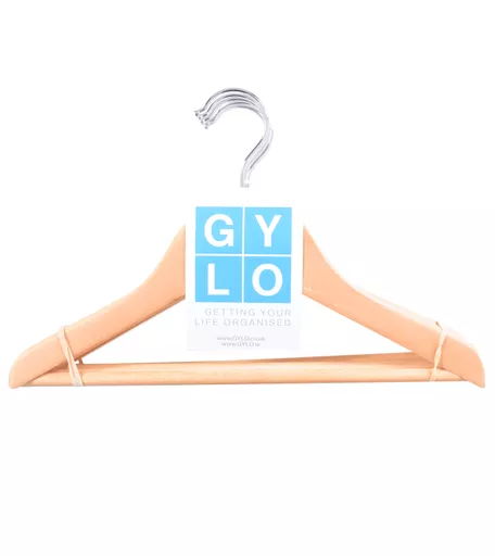 Kids Wooden Hanger 300mm - Pack of 5