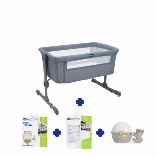 Chicco Next2Me Essential Bundle in Ash Grey