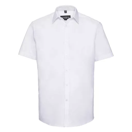 Russell Collection Short Sleeve Herringbone Shirt