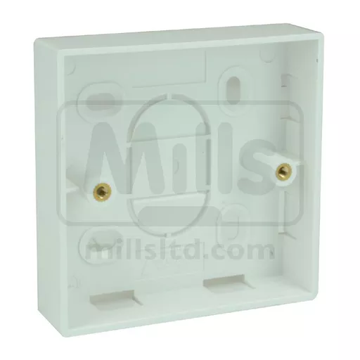 Single Gang 1 Outlet Back Box 22mm