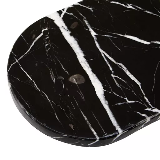 Black Oval Marble Serving Board, Salmo