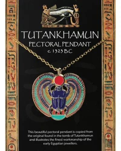 Tutankhamun Winged Scarab Pendant