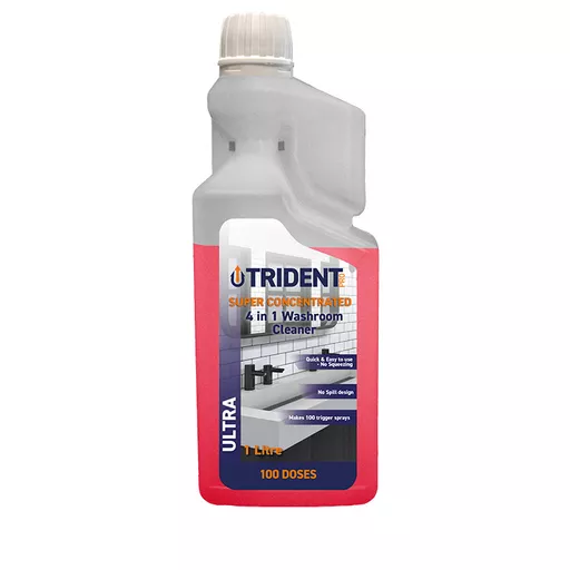Trident Pro Ultra Super Concentrated 4 in 1 Washroom Cleaner, 1L Bottle