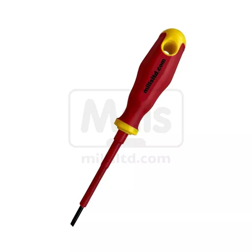 Mills Slotted 3 x 75mm Screwdriver 1000V VDE