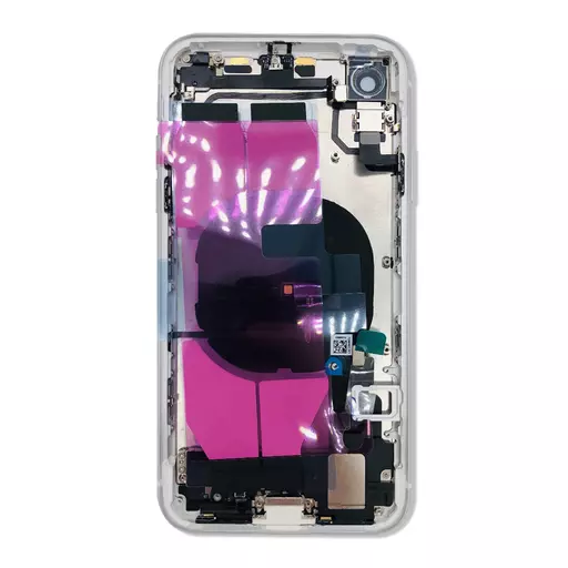 Back Housing With Internal Parts (RECLAIMED) (Grade C) (White) (No CE Mark) - For iPhone XR