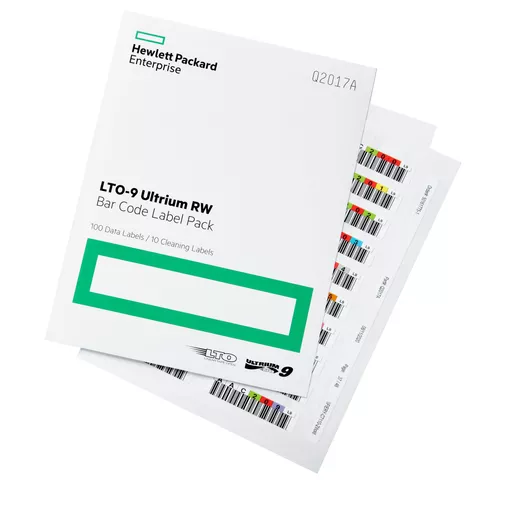 HPE LTO-9 Ultrium RW Bar Code Label Pack
