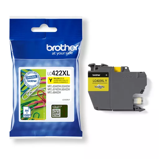 Brother LC-422XLY Ink cartridge yellow high-capacity, 1.5K pages for Brother MFC-J 5340