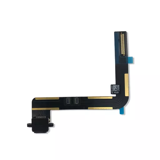 Charging Port Flex Cable (Black) (CERTIFIED) - For iPad Air 1 / 5 (2017) / 6 (2018)