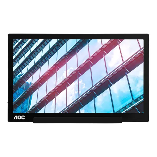 AOC 01 Series I1601P computer monitor 39.6 cm (15.6") 1920 x 1080 pixels Full HD LED Silver, Black