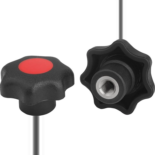 K0154 Star Grips Form K With Cap Threaded Bush Size M5-M12