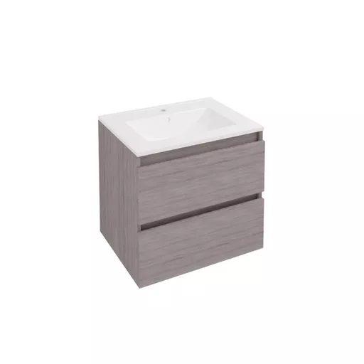 Olympia 60cm wall hung drawer unit Grey Oak