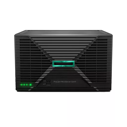 HPE ProLiant MicroServer Gen11 E-2414 2.6GHz 4-core 1P 16GB-U VROC 4LFF-NHP 180W External PS Server