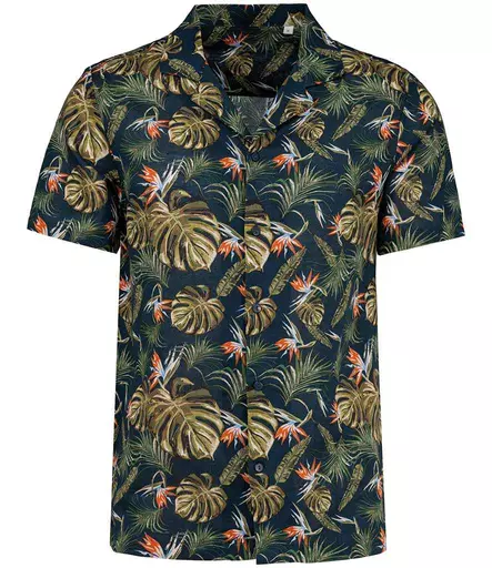 Native Spirit Short Sleeve Hawaiian Print Shirt