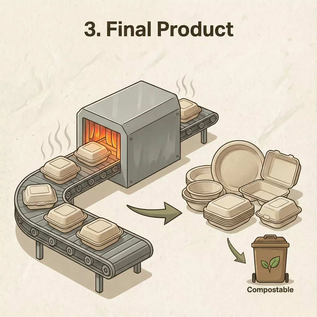 Plastic-free food delivery containers