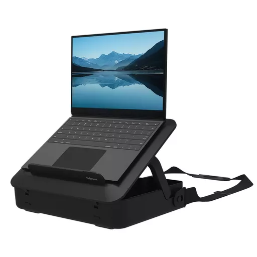 Fellowes Laptop Carry Case with Built-in Laptop Stand - Breyta Lockable Laptop Carry Case for Hybrid Working & Laptops Up To 14