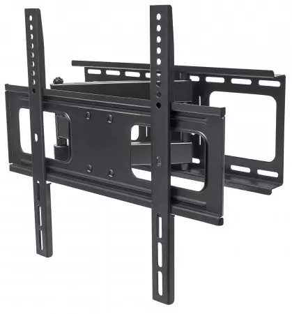 Manhattan TV & Monitor Mount, Wall, Full Motion, 1 screen, Screen Sizes: 32-55", Black, VESA 200x200 to 400x400, Max 50kg, LFD, Tilt & Swivel with 3 Pivots, Lifetime Warranty