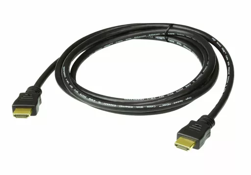 ATEN High Speed HDMI Cable with Ethernet True 4K ( 4096X2160 @ 60Hz); 2 m HDMI Cable with Ethernet