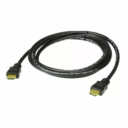 ATEN High Speed HDMI Cable with Ethernet True 4K ( 4096X2160 @ 60Hz); 2 m HDMI Cable with Ethernet