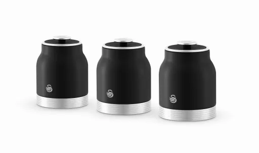 Swan Retro Set of 3 Kitchen Canisters