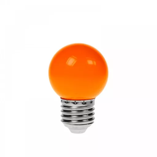 Prolite 1.5W LED Poly Golf Ball Lamp ES Orange