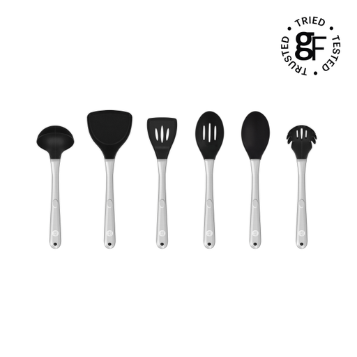 Image of Good Food 6 Piece Utensil Set Black