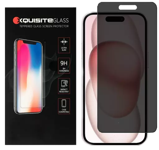 Xquisite 2D Glass - iPhone 16 & iPhone 15 - Privacy