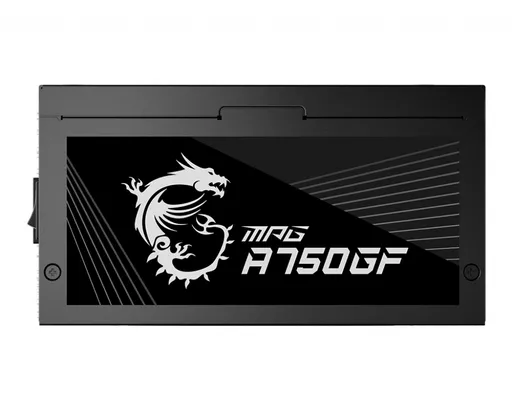 MSI MPG A750GF UK PSU '750W, 80 Plus Gold certified, Fully Modular, 100% Japanese Capacitor, Flat Cables, ATX Power Supply Unit, UK Powercord, Black, Support Latest GPU'