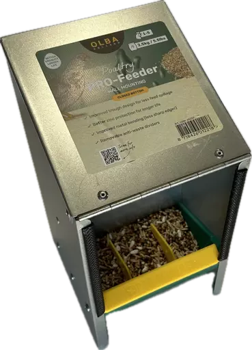 Galvanised Feed or Grit Hopper Medium with corn