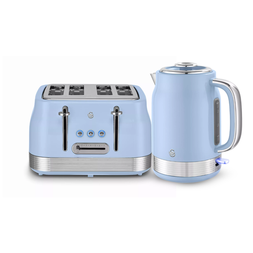 Swan Retro Collection 1.7L Jug Kettle & 4 Slice Toaster Bundle