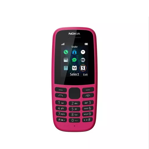 Nokia 105 (2019 edition) 1.77 Inch UK SIM Free Feature Phone (Single SIM) – Pink