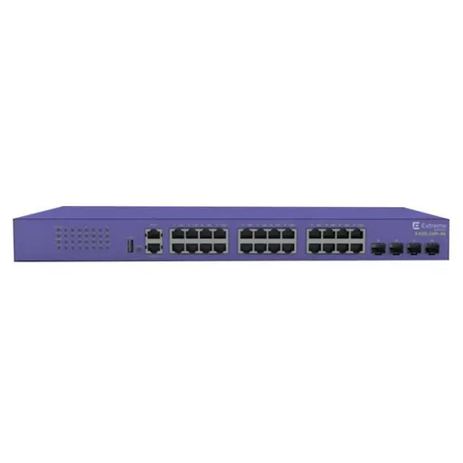 Extreme networks ExtremeSwitching X435 Managed Gigabit Ethernet (10/100/1000) Power over Ethernet (PoE) Violet