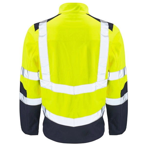 Picture of Supertouch Supertouch Hi Vis 2 Tone Yellow Softshell Jacket