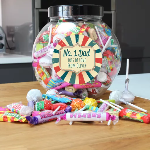 Retro Stripes Sweetie Jar