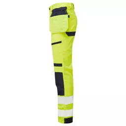 SYH-401-System-Hi-Vis-Yellow-Navy-Eco-Stretch-Removable-Holster-Trousers-Left With Segmented Tape.png