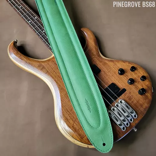 BS68 4" Surfboard Bass Guitar Strap - Emerald Green