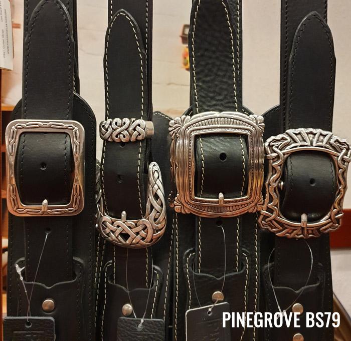 Pinegrove BS79 black guitar strap with buckles