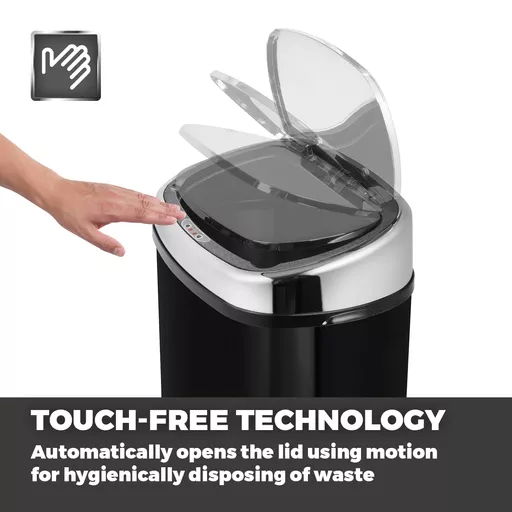 58 Litre Stainless Steel Sensor Bin