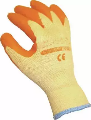Non-Slip Latex Dipped Elasticated Gloves (5 Pairs)