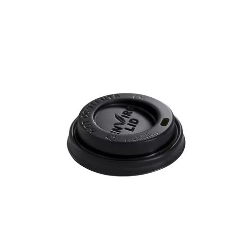 4oz Hot Cup Compostable Sip Lid Black