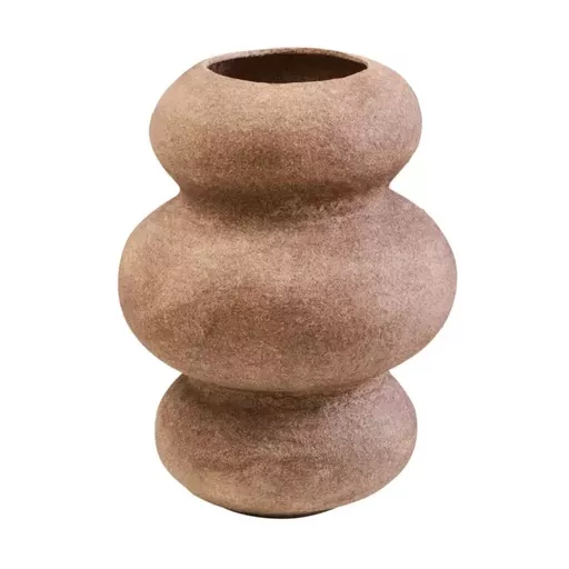 *Bubble Vase, Aina, Textured Brown
