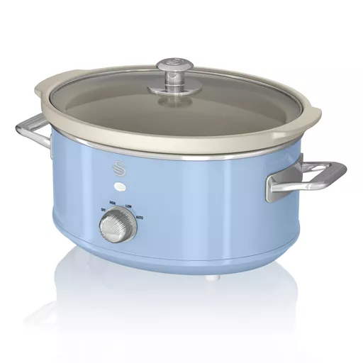 3.5L Slow Cooker Retro Blue