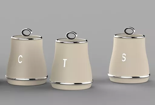Renaissance Set of 3 Canisters
