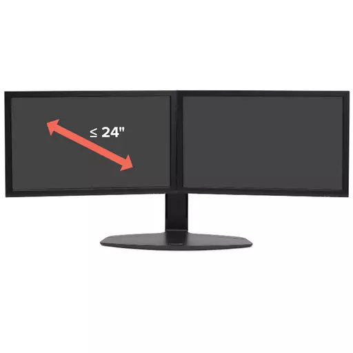 Ergotron Neo Flex Dual Monitor Lift Stand 62.2 cm (24.5") Black Desk