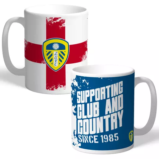 Leeds United FC Club and Country Mug