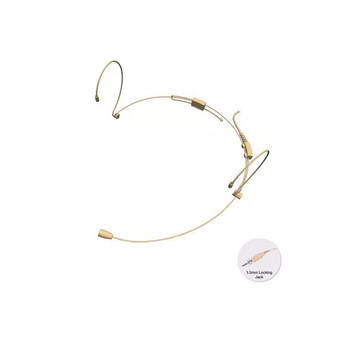 StageCore SHM40SE Beige Adjustable Headworn Microphone 3.5mm