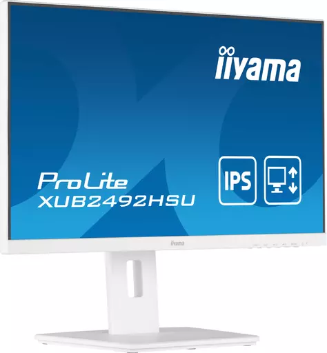 iiyama ProLite XUB2492HSU-W5 LED display 61 cm (24") 1920 x 1080 pixels Full HD White