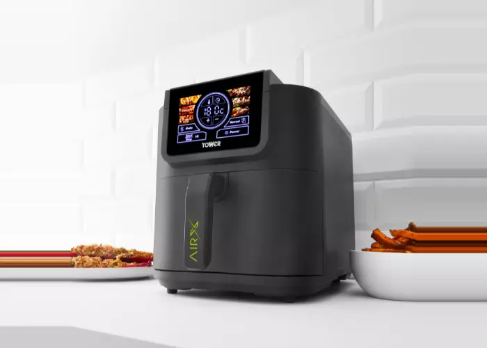 Tower AirX digital air fryer on a kitchen counter