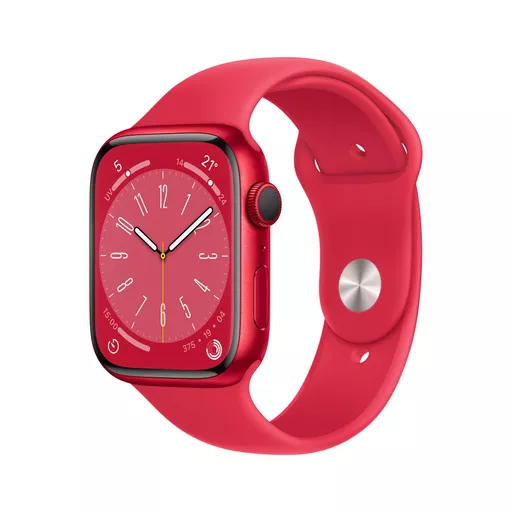 Apple Watch Series 8 OLED 41 mm Digital 352 x 430 pixels Touchscreen Red Wi-Fi GPS (satellite)